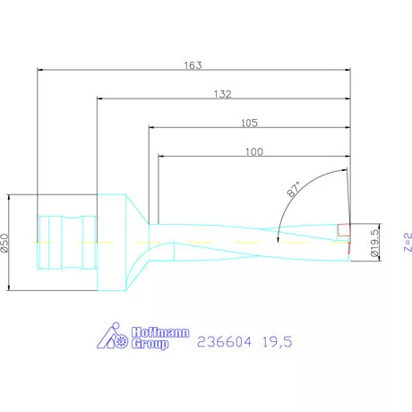 Komet KUB Pentron váltólapkás telibefúró ABS szár 19,5 mm