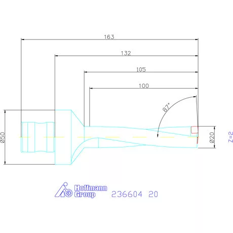 Komet KUB Pentron váltólapkás telibefúró ABS szár 20 mm