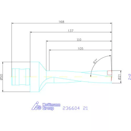 Komet KUB Pentron váltólapkás telibefúró ABS szár 21 mm