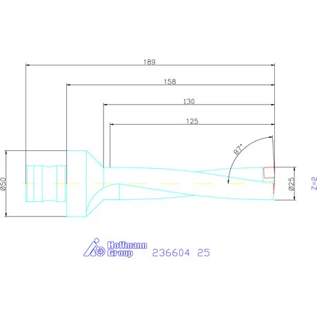 Komet KUB Pentron váltólapkás telibefúró ABS szár 25 mm