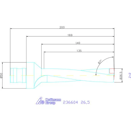 Komet KUB Pentron váltólapkás telibefúró ABS szár 26,5 mm