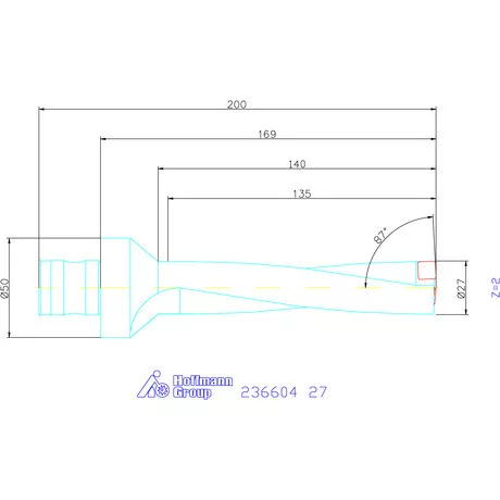 Komet KUB Pentron váltólapkás telibefúró ABS szár 27 mm