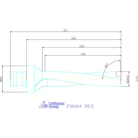 Komet KUB Pentron váltólapkás telibefúró ABS szár 28,5 mm