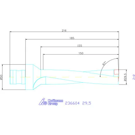 Komet KUB Pentron váltólapkás telibefúró ABS szár 29,5 mm
