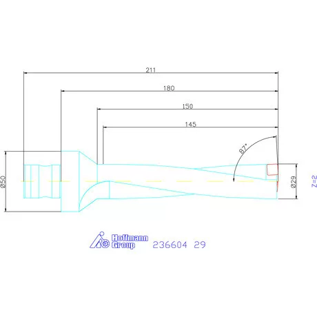 Komet KUB Pentron váltólapkás telibefúró ABS szár 29 mm