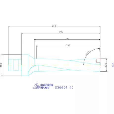 Komet KUB Pentron váltólapkás telibefúró ABS szár 30 mm