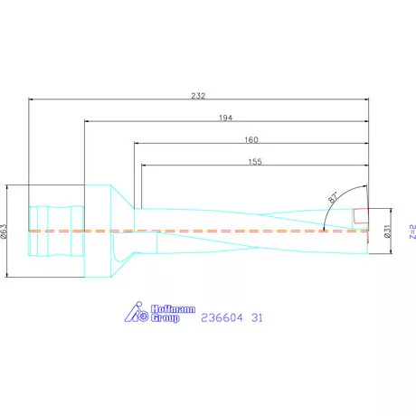 Komet KUB Pentron váltólapkás telibefúró ABS szár 31 mm