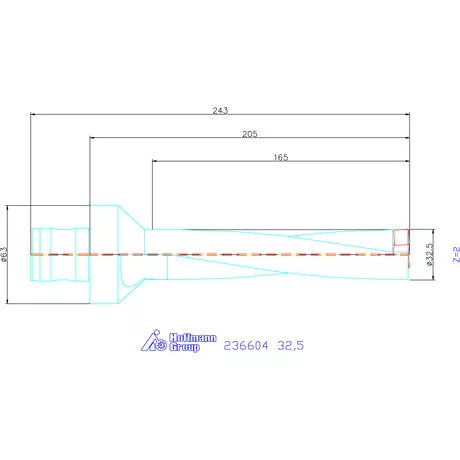 Komet KUB Pentron váltólapkás telibefúró ABS szár 32,5 mm
