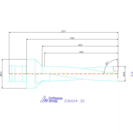 Komet KUB Pentron váltólapkás telibefúró ABS szár 32 mm