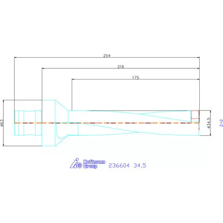 Komet KUB Pentron váltólapkás telibefúró ABS szár 34,5 mm