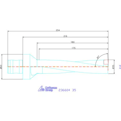 Komet KUB Pentron váltólapkás telibefúró ABS szár 35 mm