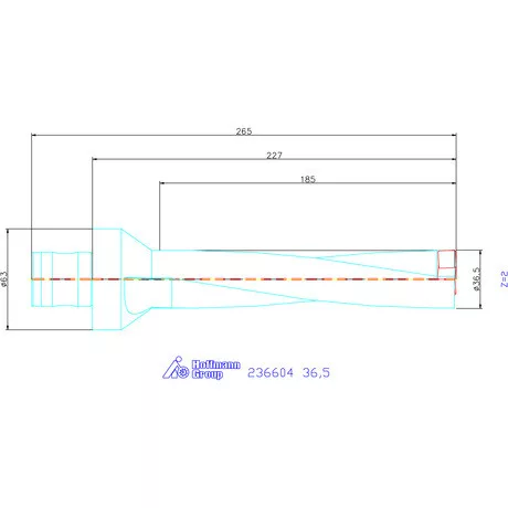 Komet KUB Pentron váltólapkás telibefúró ABS szár 36,5 mm