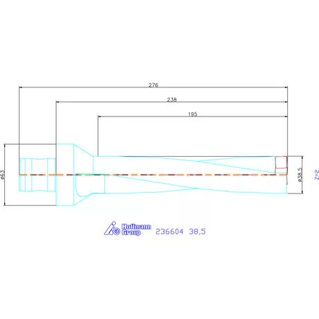 Komet KUB Pentron váltólapkás telibefúró ABS szár 38,5 mm