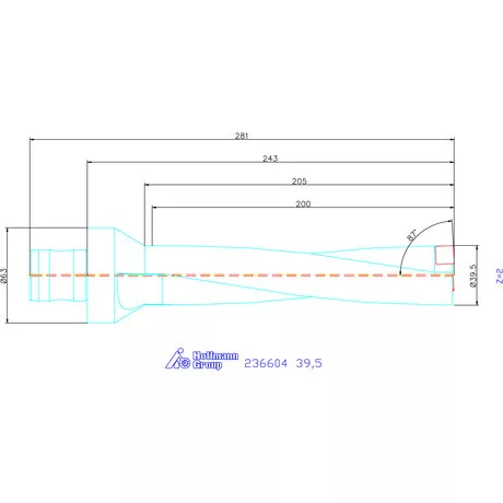 Komet KUB Pentron váltólapkás telibefúró ABS szár 39,5 mm