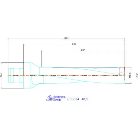 Komet KUB Pentron váltólapkás telibefúró ABS szár 40,5 mm