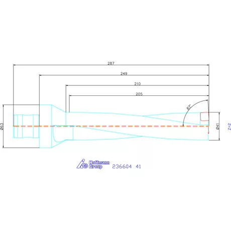 Komet KUB Pentron váltólapkás telibefúró ABS szár 41 mm
