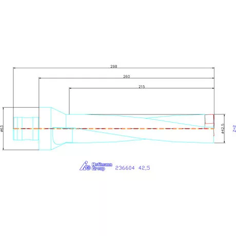 Komet KUB Pentron váltólapkás telibefúró ABS szár 42,5 mm