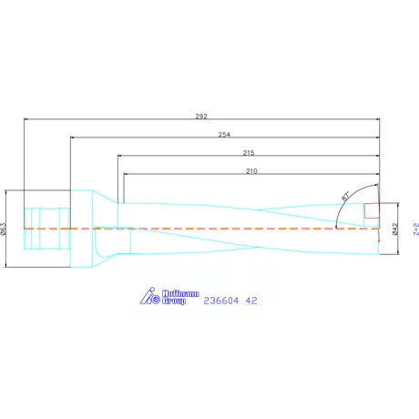 Komet KUB Pentron váltólapkás telibefúró ABS szár 42 mm