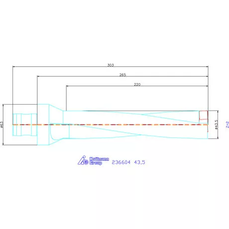 Komet KUB Pentron váltólapkás telibefúró ABS szár 43,5 mm
