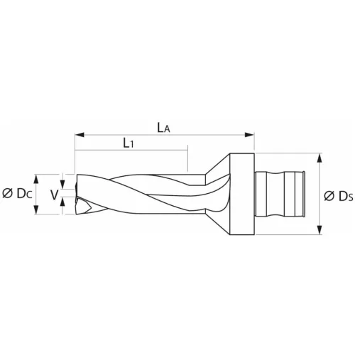 Komet KUB Pentron váltólapkás telibefúró ABS szár 43 mm