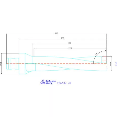 Komet KUB Pentron váltólapkás telibefúró ABS szár 44 mm