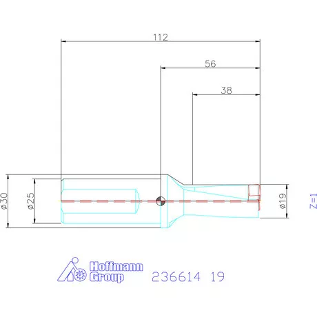 Komet KUB Pentron váltólapkás telibefúró Hengeres szár 19 mm