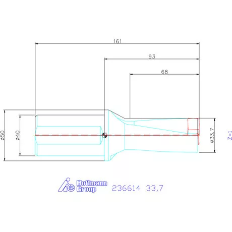 Komet KUB Pentron váltólapkás telibefúró Hengeres szár 33,7 mm