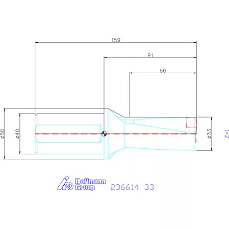 Komet KUB Pentron váltólapkás telibefúró Hengeres szár 33 mm