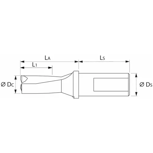 Komet KUB Pentron váltólapkás telibefúró hengeres szár 42 mm