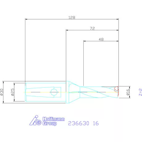 Komet KUB Trigon váltólapkás telibefúró kombinált szár 16 mm