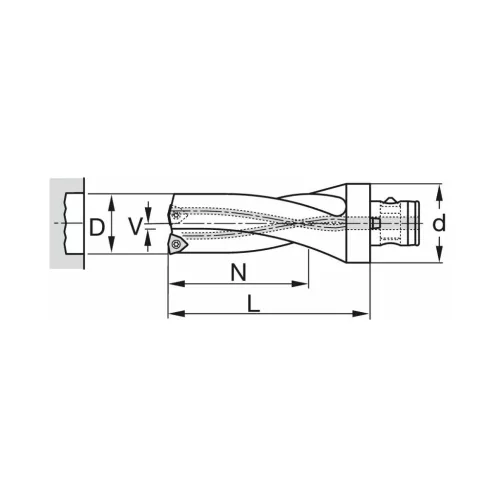 Komet KUB Trigon váltólapkás telibefúró ABS 50 26,5 mm