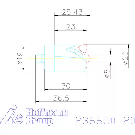 Komet KUB Centron fúrókorona 20 mm