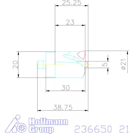 Komet KUB Centron fúrókorona 21 mm