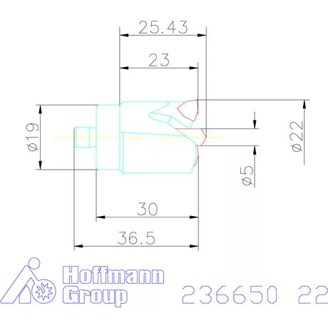 Komet KUB Centron fúrókorona 22 mm