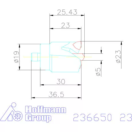 Komet KUB Centron fúrókorona 23 mm