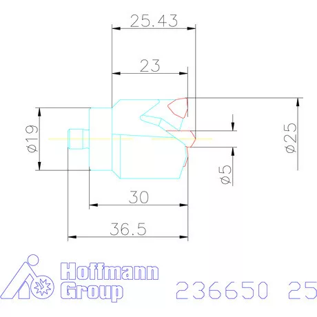 Komet KUB Centron fúrókorona 25 mm
