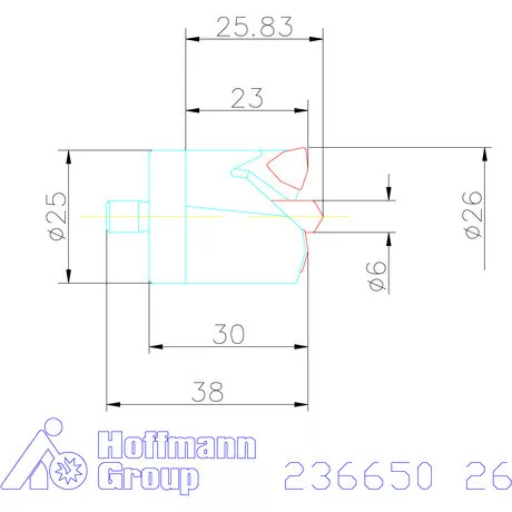 Komet KUB Centron fúrókorona 26 mm