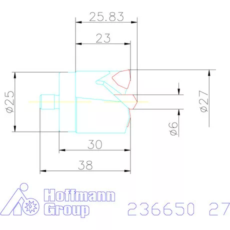 Komet KUB Centron fúrókorona 27 mm