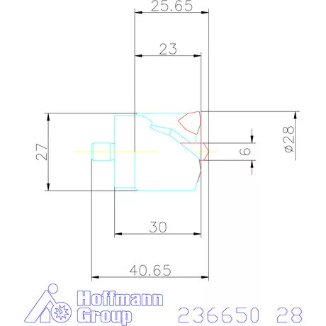Komet KUB Centron fúrókorona 28 mm