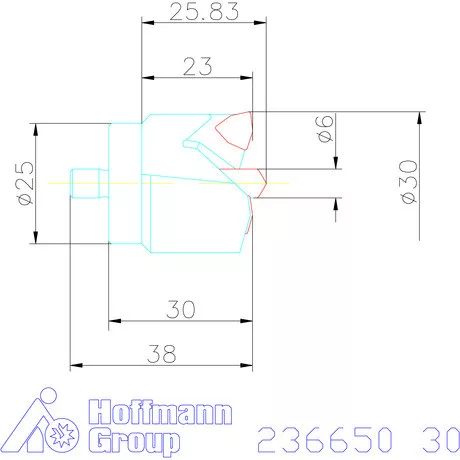 Komet KUB Centron fúrókorona 30 mm