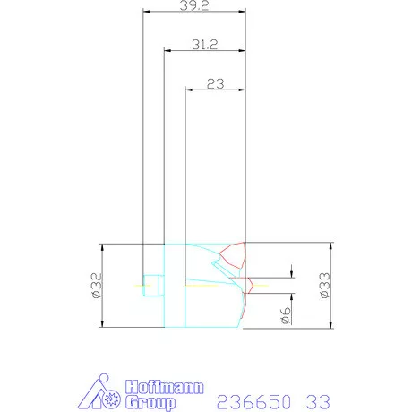 Komet KUB Centron fúrókorona 33 mm