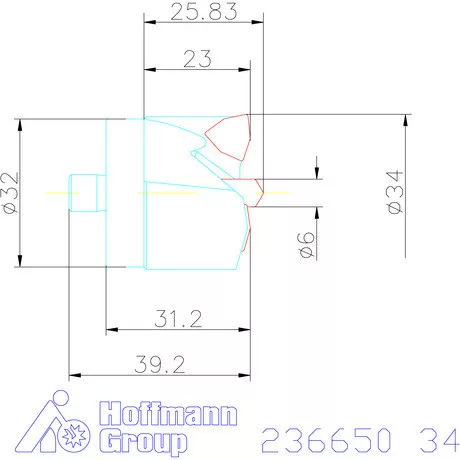 Komet KUB Centron fúrókorona 34 mm