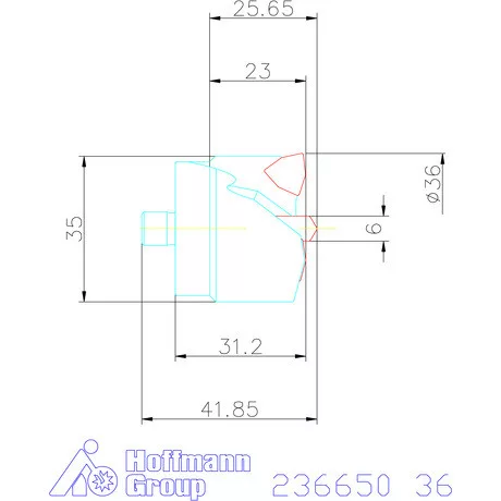Komet KUB Centron fúrókorona 36 mm