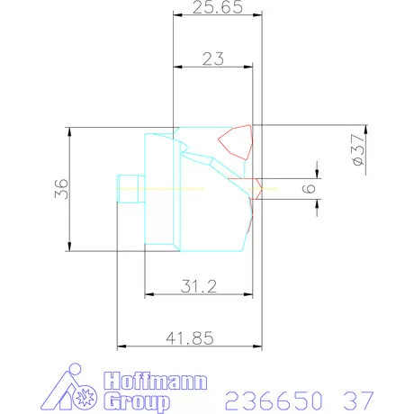 Komet KUB Centron fúrókorona 37 mm