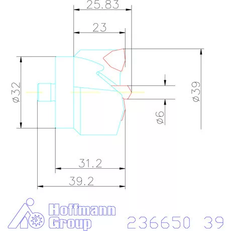 Komet KUB Centron fúrókorona 39 mm