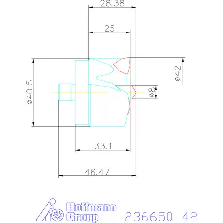 Komet KUB Centron fúrókorona 42 mm