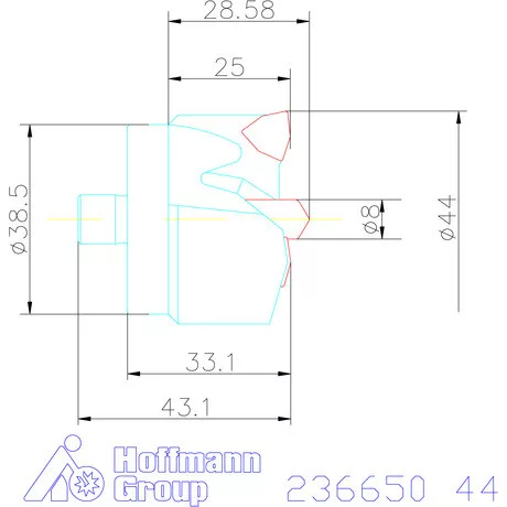 Komet KUB Centron fúrókorona 44 mm
