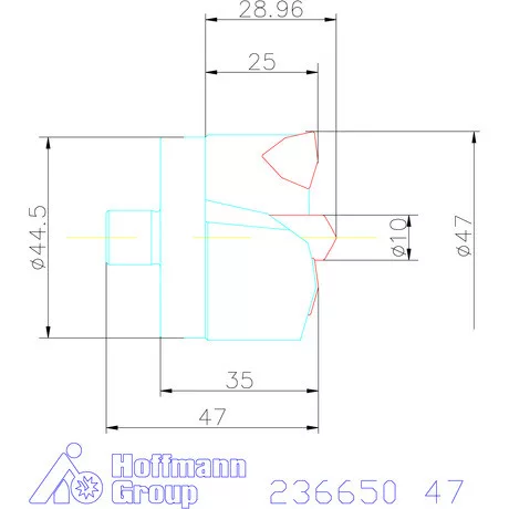Komet KUB Centron fúrókorona 47 mm