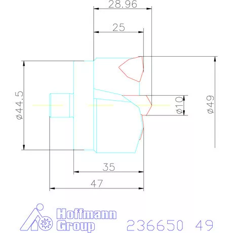 Komet KUB Centron fúrókorona 49 mm