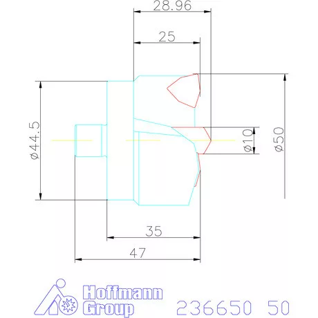 Komet KUB Centron fúrókorona 50 mm